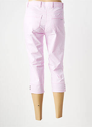 Pantacourt stretch taille normale rose TONI femme