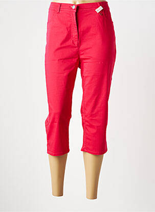 Corsaire stretch taille normale rouge TONI femme