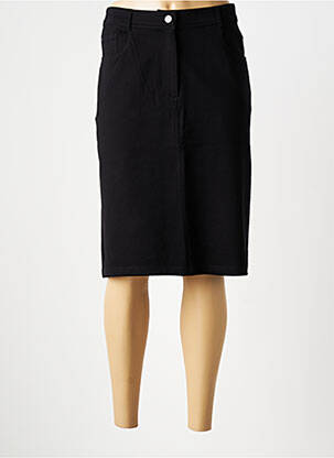 Jupe mi-longue stretch noir GRIFFON femme