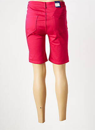 Bermuda tissage popeline taille normale rose LEMON DRESS femme