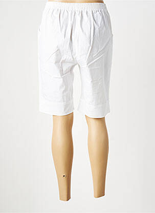 Bermuda taille élastique taille normale blanc PLURIELLES femme