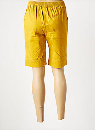 Bermuda taille élastique taille normale jaune PLURIELLES femme