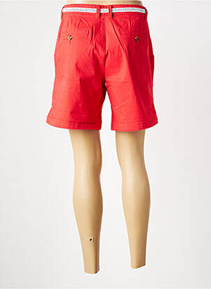 Short fermeture zippée sous rabat boutonné taille normale rouge C'EST BEAU LA VIE femme