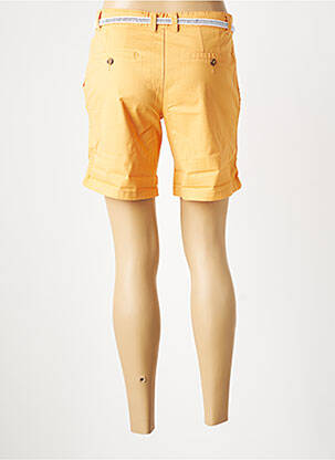 Short fermeture zippée sous rabat boutonné taille normale orange C'EST BEAU LA VIE femme
