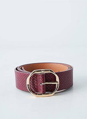 Ceinture tissage effet écaille rouge C'EST BEAU LA VIE femme