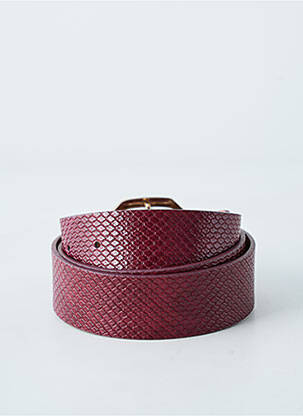 Ceinture tissage effet écaille rouge C'EST BEAU LA VIE femme