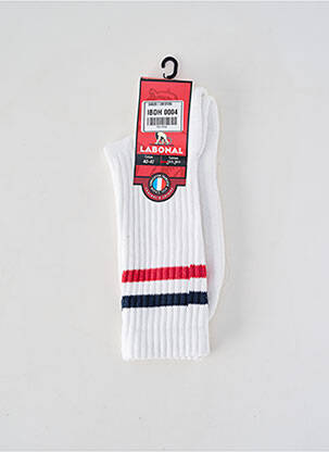 Chaussettes stretch blanc LABONAL homme