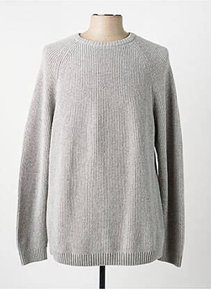 Pull stretch manches longues gris BASK IN THE SUN homme