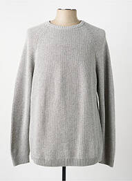 Pull stretch manches longues gris BASK IN THE SUN homme