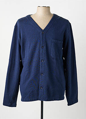 Veste casual fermeture boutonnée sur le devant bleu BASK IN THE SUN homme