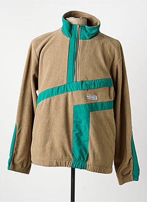 Sweat-shirt stretch manches longues vert HUF homme