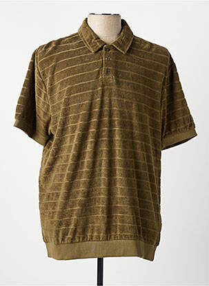 Polo tissage jersey manches courtes vert BRIXTON homme
