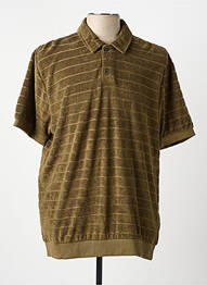 Polo tissage jersey manches courtes vert BRIXTON homme