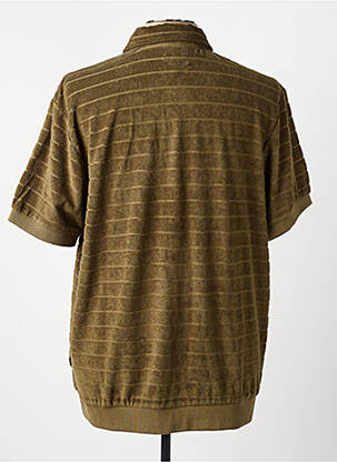 Polo tissage jersey manches courtes vert BRIXTON homme
