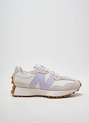 Baskets bout rond talon plat jusqu'à 3cm violet NEW BALANCE femme