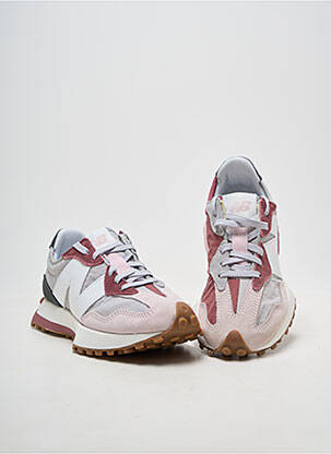 Baskets semelle amovible talon plat jusqu'à 3cm rose NEW BALANCE femme