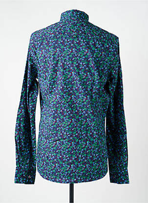 Chemise manches longues imprimé fantaisie bleu NEW ZEALAND AUCKLAND homme