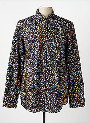 Chemise manches longues imprimé fantaisie noir FELLOWS UNITED homme