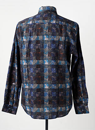 Chemise manches longues imprimé fantaisie bleu KING'S ROAD homme