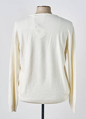 Pull col rond manches longues beige U.S. POLO ASSN homme