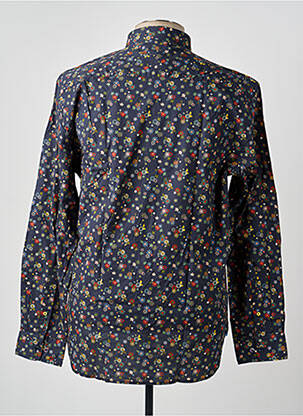 Chemise manches longues imprimé fantaisie bleu NEW ZEALAND AUCKLAND homme