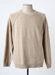 Pull col rond manches longues beige CAMEL ACTIVE homme