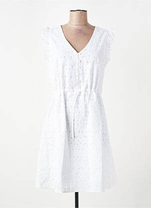 Robe courte sans manche sans manche blanc MISE AU GREEN femme