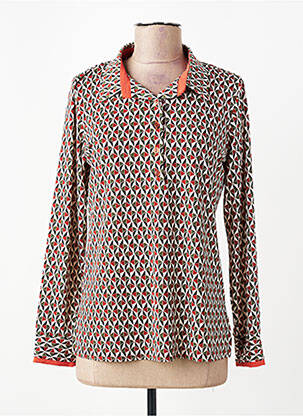 Polo manches longues manches longues rouge GEVANA femme