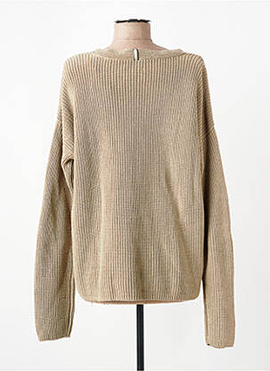 Pull coupe droite manches longues beige CAMEL ACTIVE femme