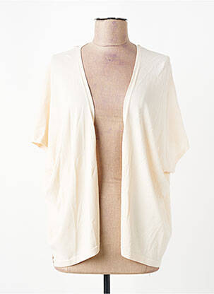 Gilet sans manche col v beige WNT COLLECTION femme