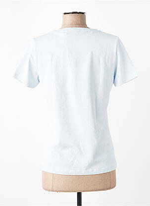 T-shirt col v manches courtes bleu MISE AU GREEN femme