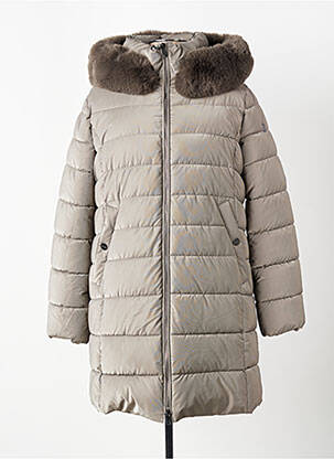 Doudoune poches a capuche gris VIRGINIA BLU' femme