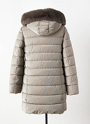 Doudoune poches a capuche gris VIRGINIA BLU' femme