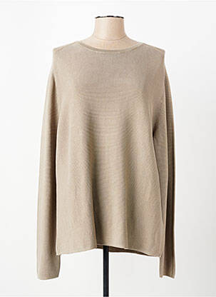 Pull coupe droite manches longues beige CAMEL ACTIVE femme