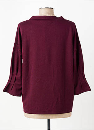 Sweat-shirt sérigraphie manches longues violet BETTY BARCLAY femme