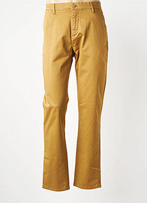 Pantalon chino stretch taille normale marron IZAC homme