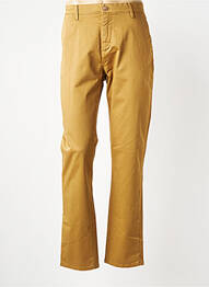 Pantalon chino stretch taille normale marron IZAC homme
