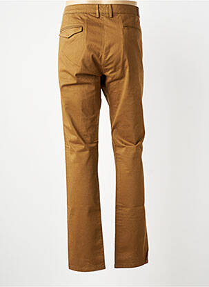 Pantalon chino stretch taille normale marron IZAC homme