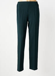 Pantalon slim taille élastique taille normale vert GEVANA femme