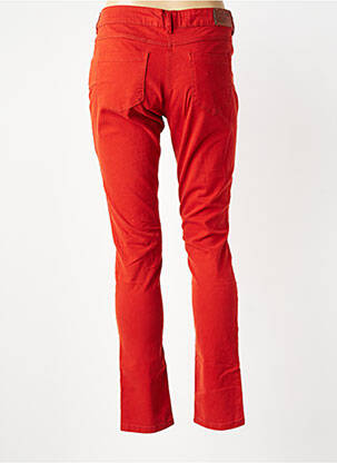 Pantalon slim stretch taille normale orange ELLE EST OU LA MER femme
