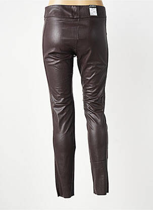 Pantalon slim stretch taille normale marron ZERRES femme
