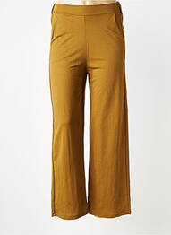 Pantalon droit tissage popeline taille normale vert WNT COLLECTION femme