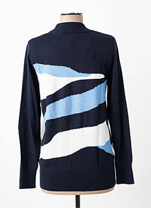 Pull stretch manches longues bleu FRANK WALDER femme