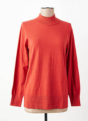 Pull stretch manches longues orange FRANK WALDER femme
