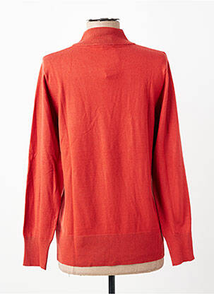 Pull stretch manches longues orange FRANK WALDER femme