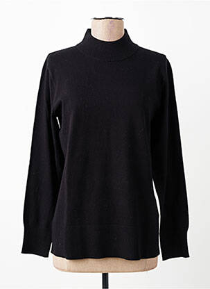 Pull stretch manches longues noir FRANK WALDER femme