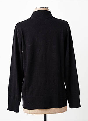 Pull stretch manches longues noir FRANK WALDER femme