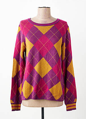 Pull stretch manches longues violet ESCORPION femme
