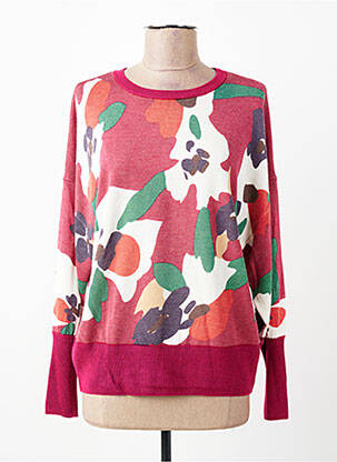 Pull stretch manches longues rouge ESCORPION femme