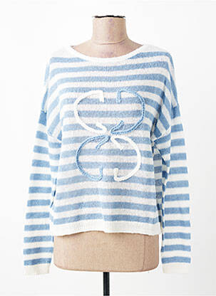 Pull stretch manches longues bleu GERRY WEBER femme